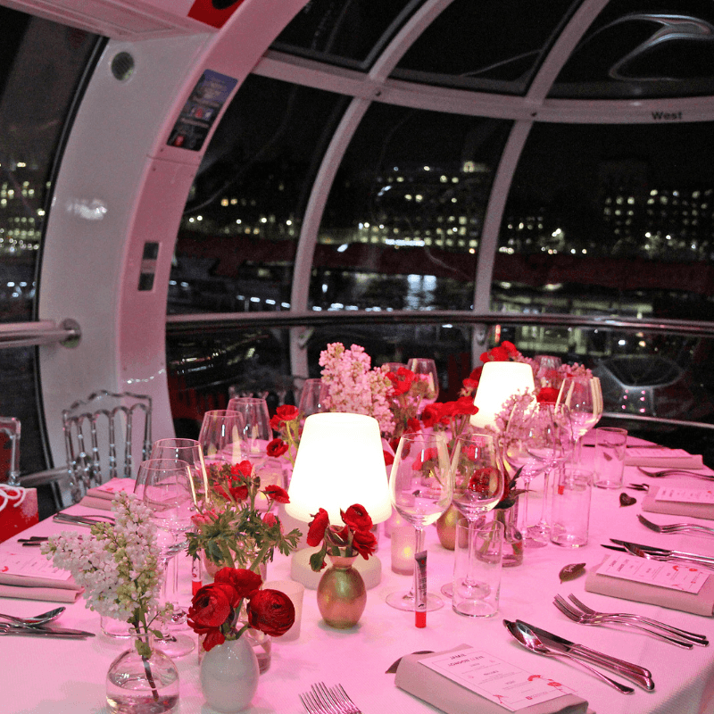 London Eye Experience London_Eye_Private_Dinner_table